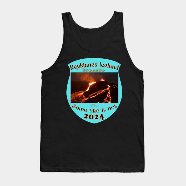 Lava Field REYKJANES ICELAND VOLCANO ERUPTION 2024 ISLAND Tank Top by SailorsDelight